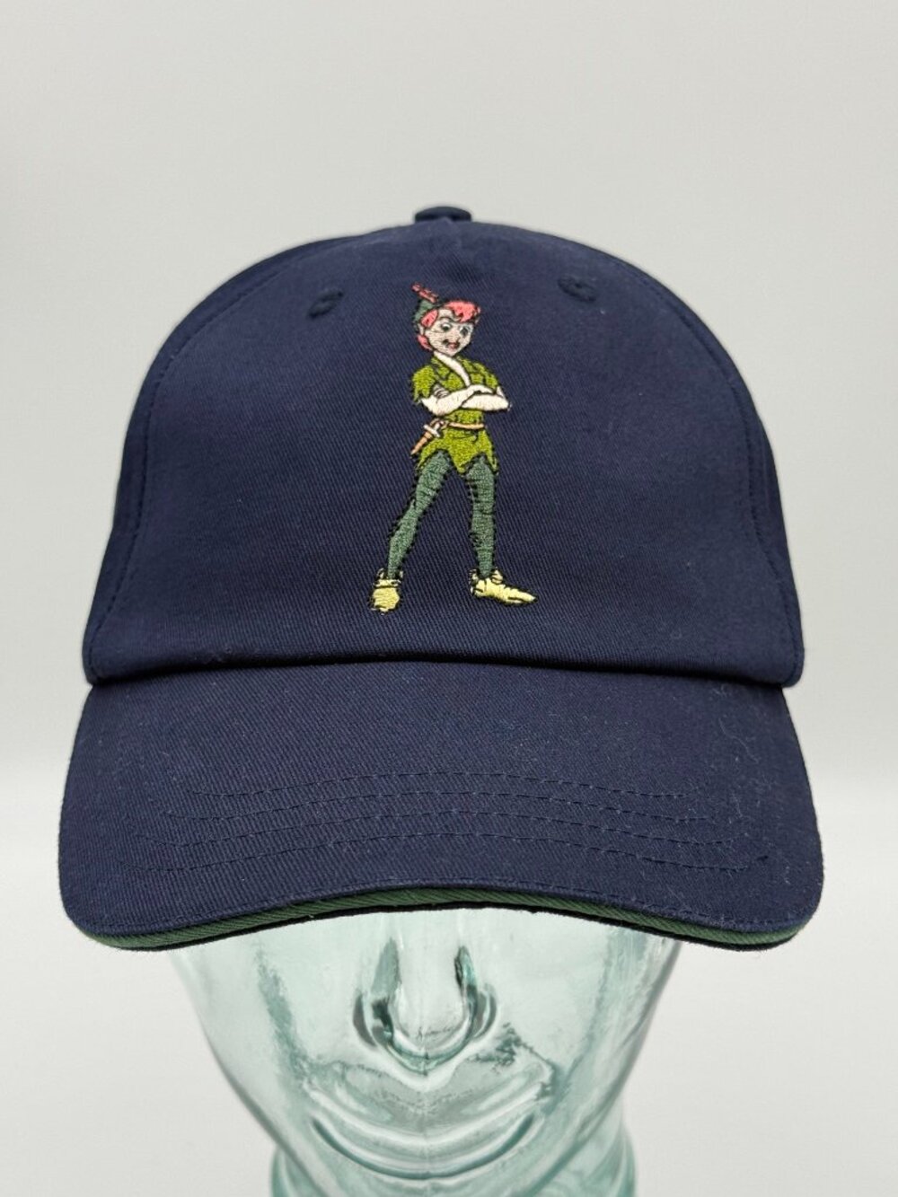 Disney World Parks Peter Pan Strapback Hat One Size Epcot United Kingdom Blue
